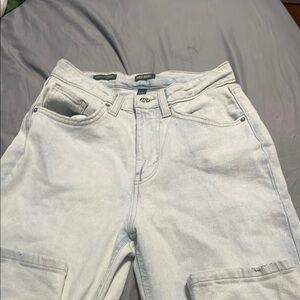 Super High-Rise Light Washed Tapered Jeans